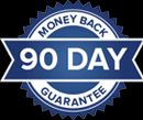 90 day money-back guarantee badge